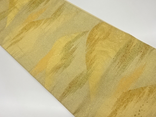 リサイクル　山並み模様織出し袋帯